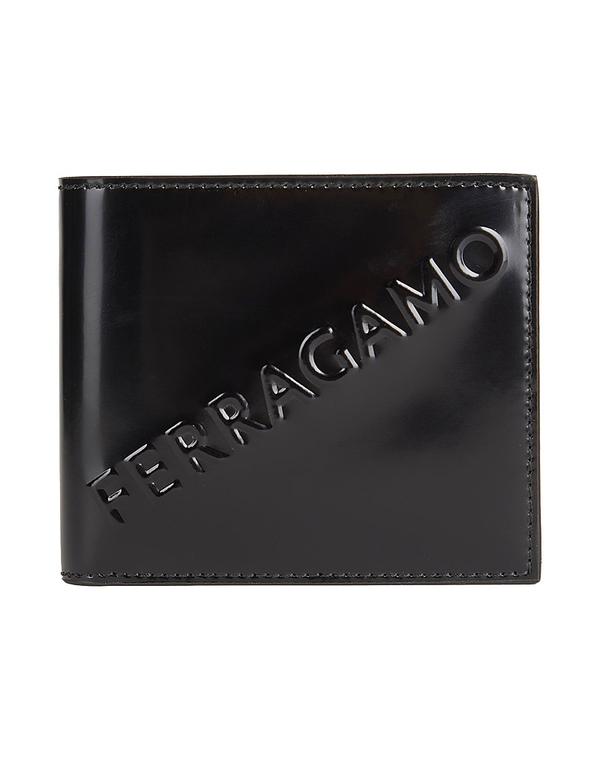 フェラガモ メンズ 付属品 紙入れ FERRAGAMO 紙入れ Black 黒いこと