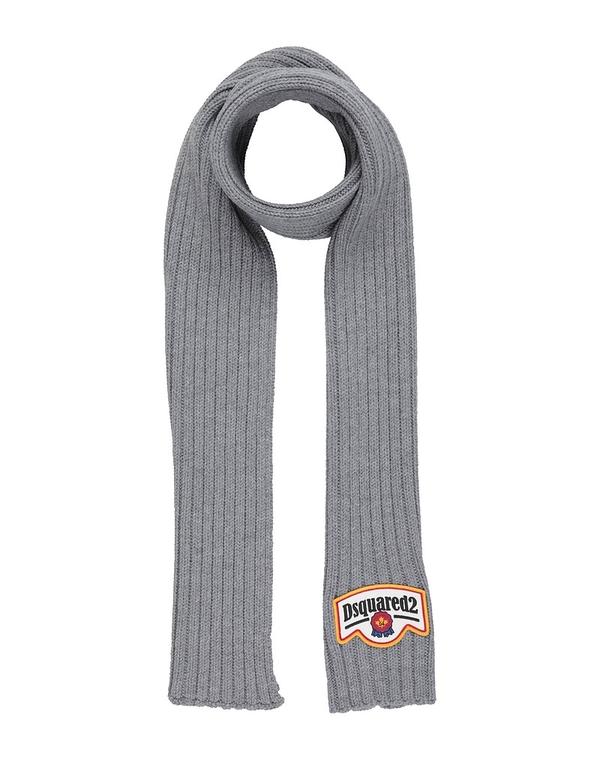ディースクエアード メンズ アクセサリー マフラー・ストール・スカーフ DSQUARED2 マフラー＆スカーフ Gray グレー