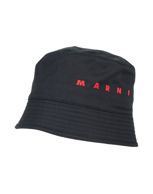 マルニ メンズ 添え物 かぶり笠 MARNI かぶり笠 Black 黒いこと