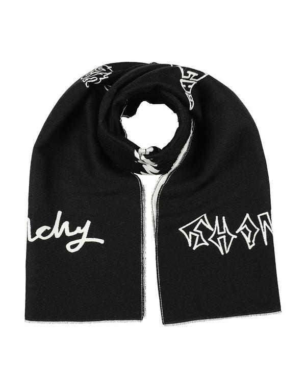 ジバンシー メンズ 付属物 えり巻き・袈裟・えり巻き GIVENCHY えり巻き＆えり巻き Black 黒いこと