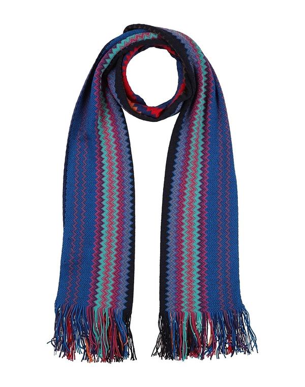 ミッソーニ メンズ 付属物 えり巻き・袈裟・えり巻き MISSONI えり巻き＆えり巻き Bright Blue 青碧
