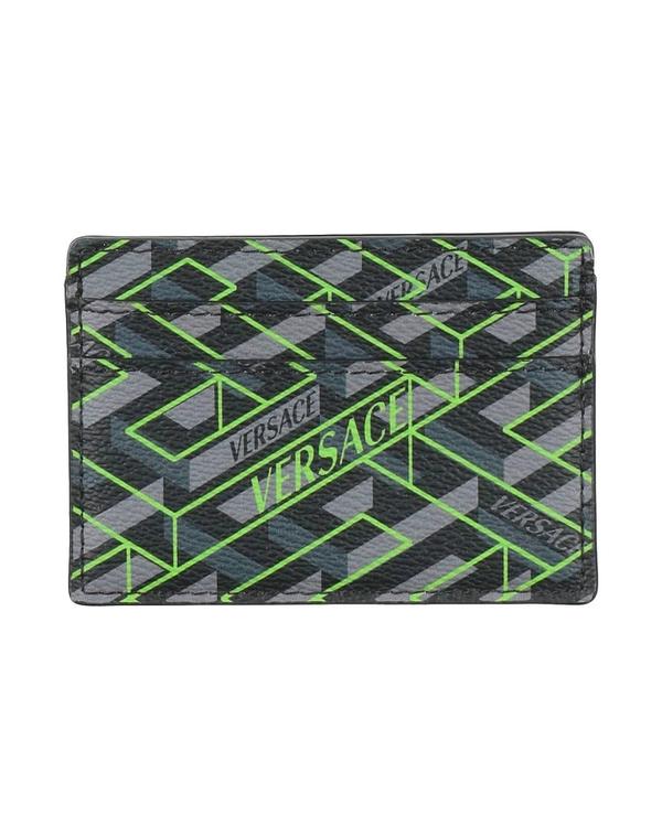 ヴェルサーチ メンズ 付属物 札入れ VERSACE 歌留多入れもの Gray 薄墨色 メンズ財布-バッグ・小物・ブランド雑貨-財布・ケース