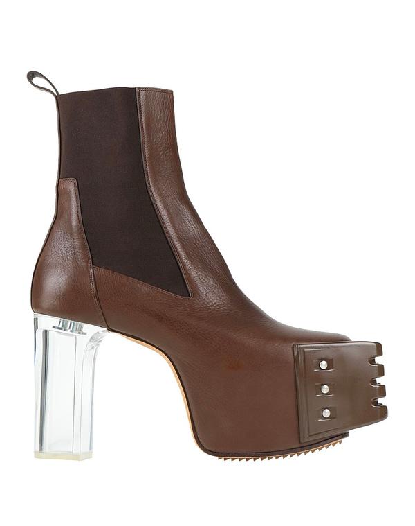 リックオウエンス メンズ シューズ ブーツ・レインブーツ RICK OWENS ショートブーツ Brown ブラウン