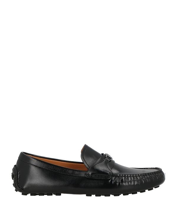 フェラガモ メンズ シューズ スリッポン・ローファー FERRAGAMO モカシン Black 黒いこと
