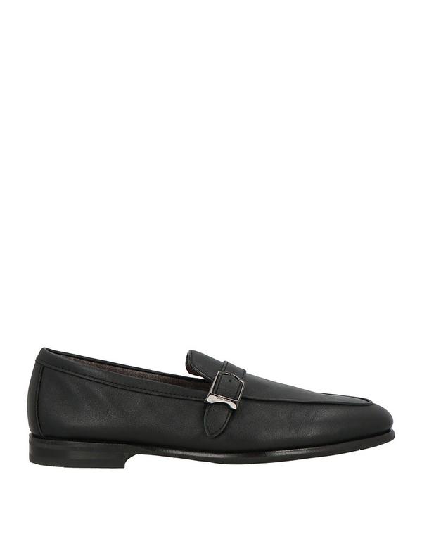 サントーニ メンズ シューズ スリッポン・ローファー SANTONI モカシン Black 黒いこと