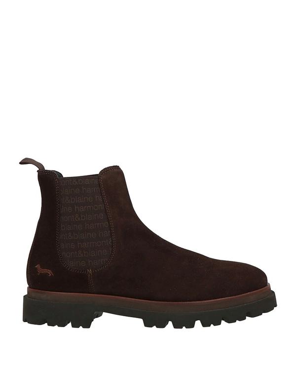 ハーモント \u0026 知恵袋 メンズ シューズ ブーツ・レインブーツ HARMONT \u0026 BLAINE 遊撃手ブーツ Dark Brown 赤銅色