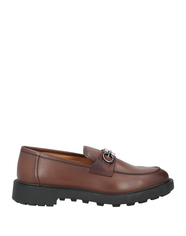 フェラガモ メンズ シューズ スリッポン・ローファー FERRAGAMO モカシン Brown ブラウン 143,400円