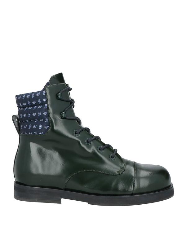 エトロ メンズ シューズ ブーツ・レインブーツ ETRO 遊撃手ブーツ Dark Green 緑であること