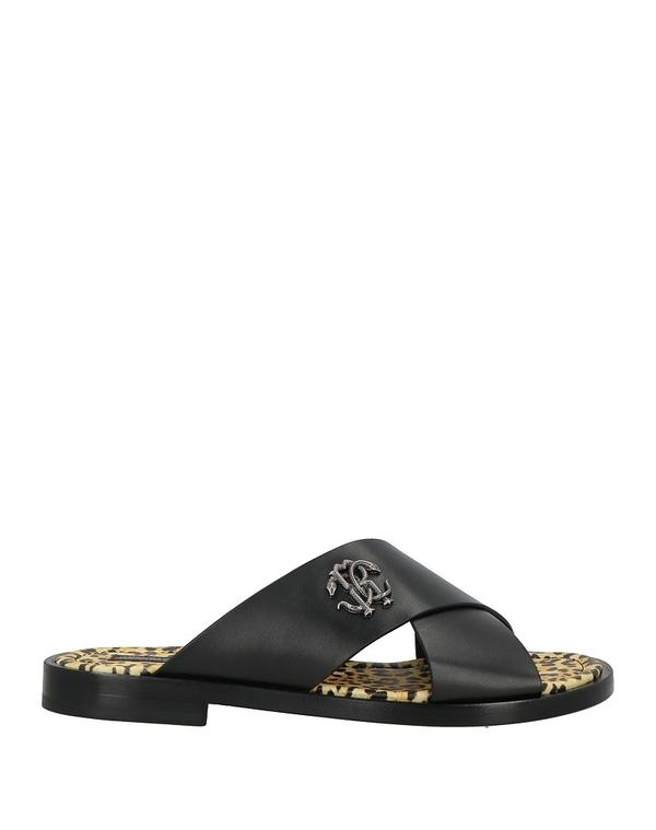 ロベルトカヴァリ メンズ シューズ サンダル ROBERTO CAVALLI サンダル Black 黒いこと