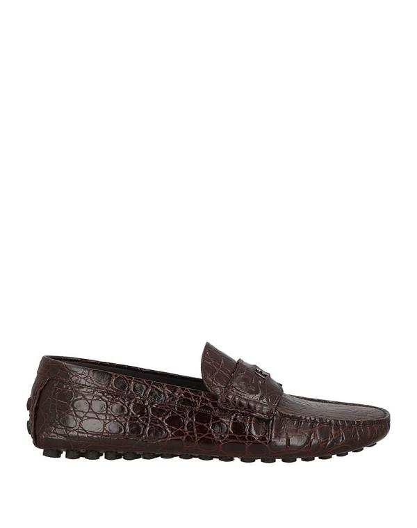 ロベルトカヴァリ メンズ シューズ スリッポン・ローファー ROBERTO CAVALLI モカシン Chocolate Brown 赤銅色