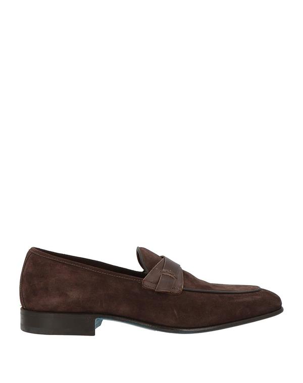 ストール・マンテラッシ メンズ シューズ スリッポン・ローファー SUTOR MANTELLASSI モカシン Dark Brown 赤銅色
