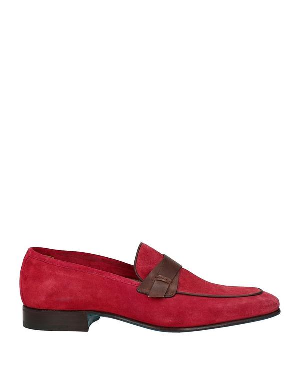 ストール・マンテラッシ メンズ シューズ スリッポン・ローファー SUTOR MANTELLASSI モカシン Magenta マゼンタ