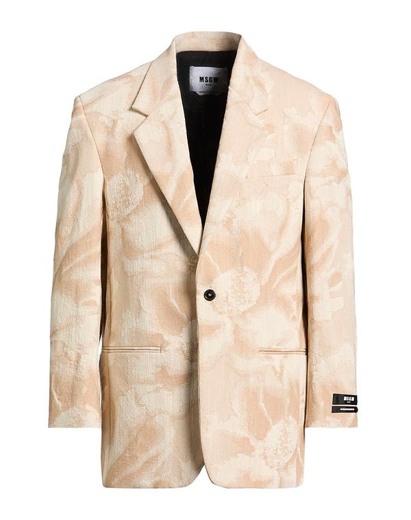 エムエスジイエム メンズ アウター ジャケット・ブルゾン MSGM テーラードジャケット Beige ベージュ