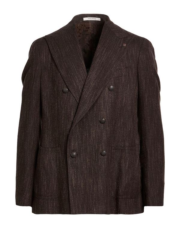 タリアトーレ メンズ アウター ジャケット・ブルゾン TAGLIATORE テーラードジャケット Dark Brown ブラウン