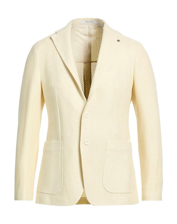 タリアトーレ メンズ アウター ジャケット・ブルゾン TAGLIATORE テーラードジャケット Ivory アイボリー