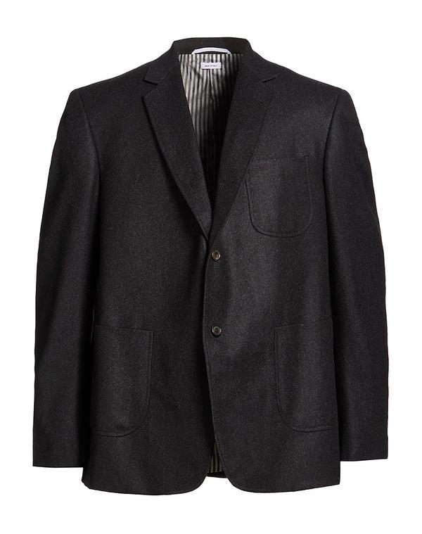 トムブラウン メンズ アウター ジャケット・ブルゾン THOM BROWNE テーラードジャケット Charcoal チャコール｜ReVida 店