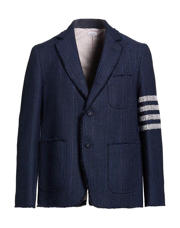 トムブラウン メンズ アウター ジャケット・ブルゾン THOM BROWNE テーラードジャケット Navy ネイビー|ReVida 店