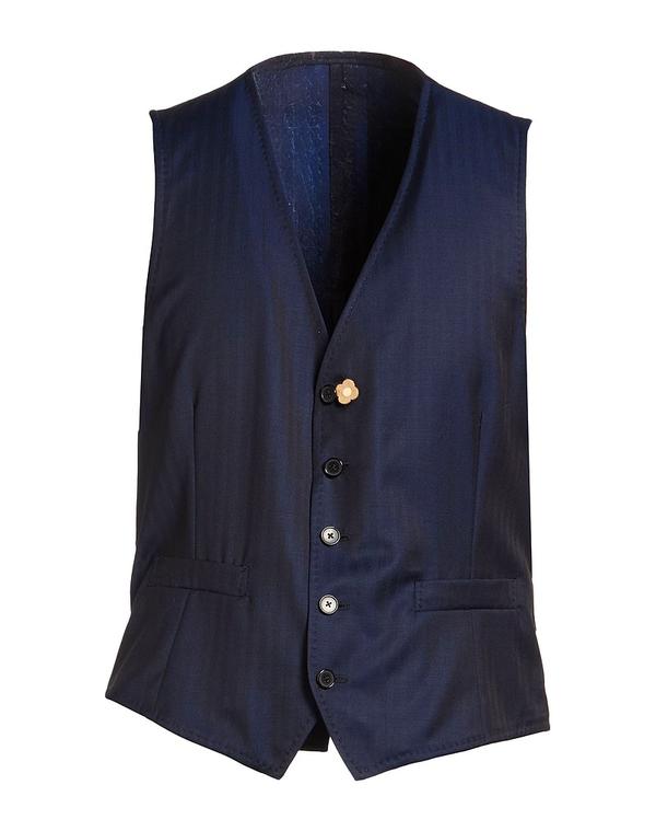 ラルディーニ メンズ トップス ベスト LARDINI ジレ Navy ネイビー