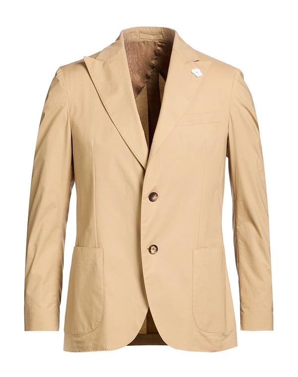 ラルディーニ メンズ アウター ジャケット・ブルゾン LARDINI テーラードジャケット Khaki カーキ