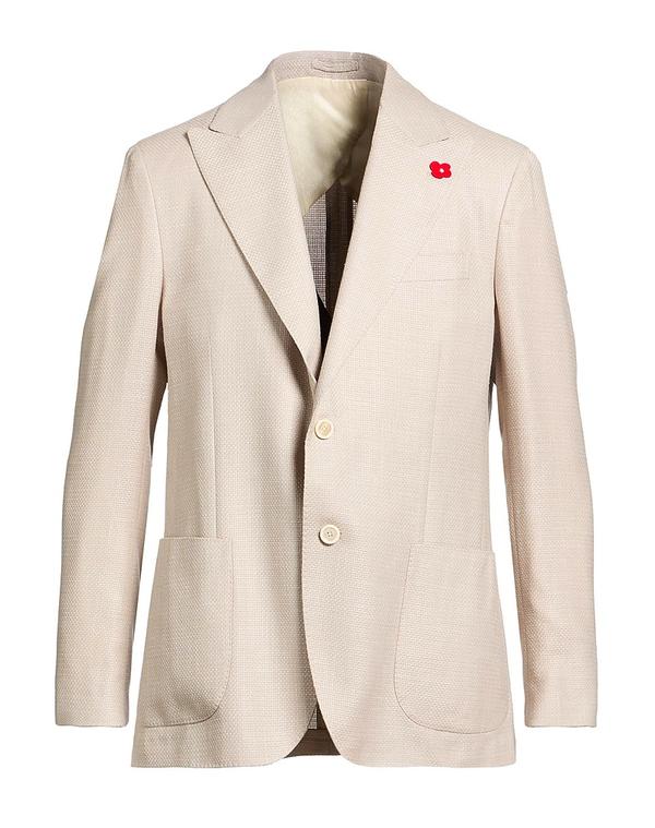 ラルディーニ メンズ アウター ジャケット・ブルゾン LARDINI テーラードジャケット Beige ベージュ
