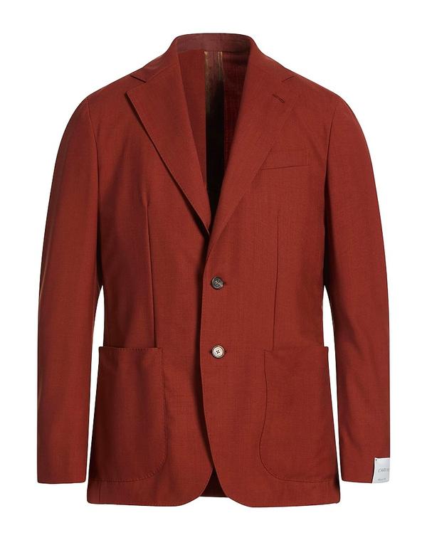 カルーゾ メンズ アウター ジャケット・ブルゾン CARUSO テーラードジャケット Reddish Brown ブラウン|ReVida 店