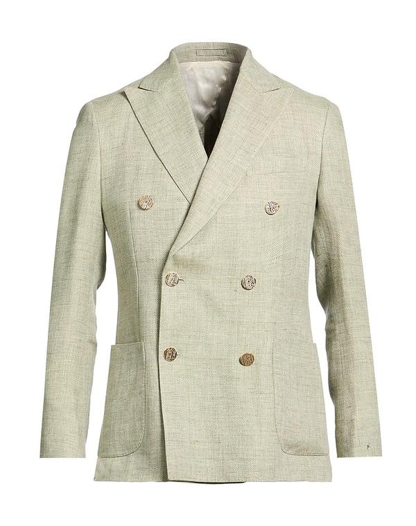 ラルディーニ メンズ アウター ジャケット・ブルゾン LARDINI テーラードジャケット Sage Green グリーン