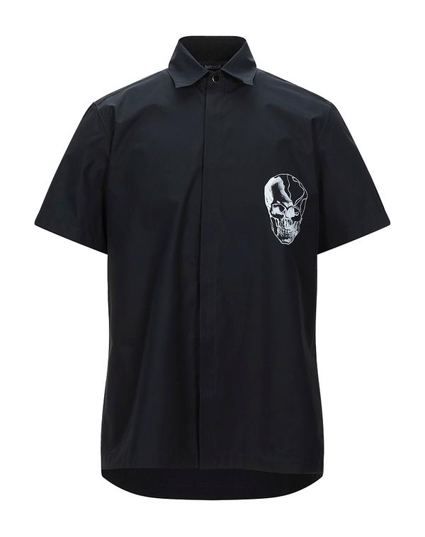 ジャストカバリ メンズ トップス シャツ JUST CAVALLI 無地シャツ Black ブラック