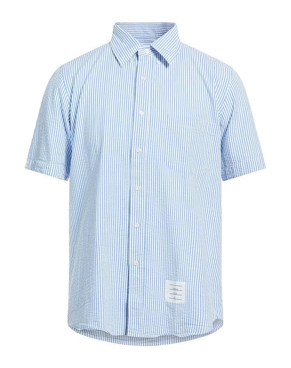 トムブラウン メンズ トップス シャツ THOM BROWNE ストライプ柄シャツ Azure Blue ブルー