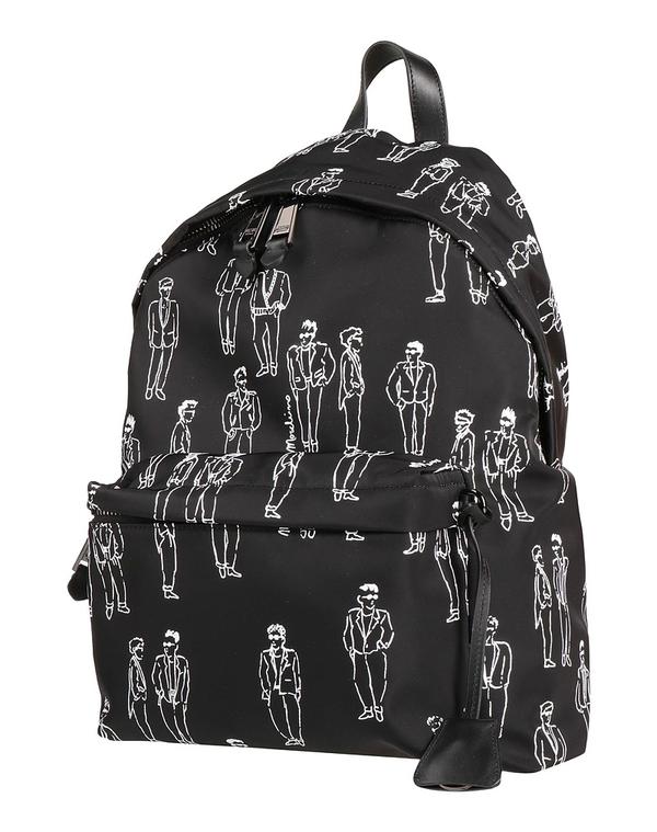 モスキーノ メンズ 御徒面子 うしろ側容器に並べる・背嚢 MOSCHINO うしろ側容器に並べる Black 黒いこと