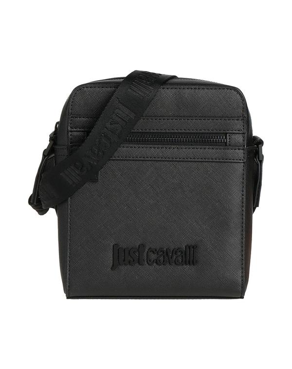 ジャストカバリ メンズ バッグ JUST CAVALLI クロスボディバッグ Black ブラック