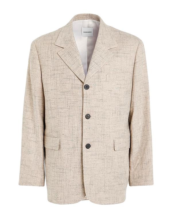 サンドロ メンズ アウター ジャケット・ブルゾン SANDRO テーラードジャケット Beige ベージュ