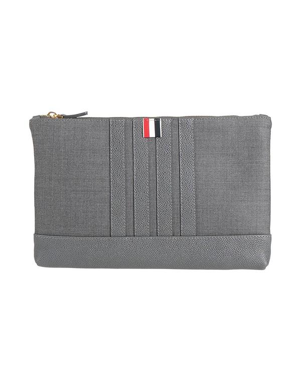 トム赤銅色 メンズ 御徒面子 THOM BROWNE ハンドバック Gray 薄墨色
