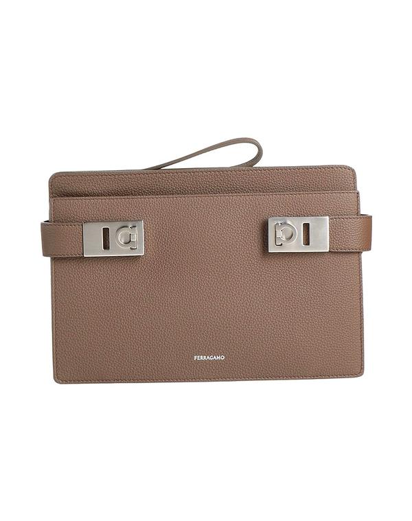 フェラガモ メンズ バッグ FERRAGAMO ハンドバッグ Dark Brown ブラウン