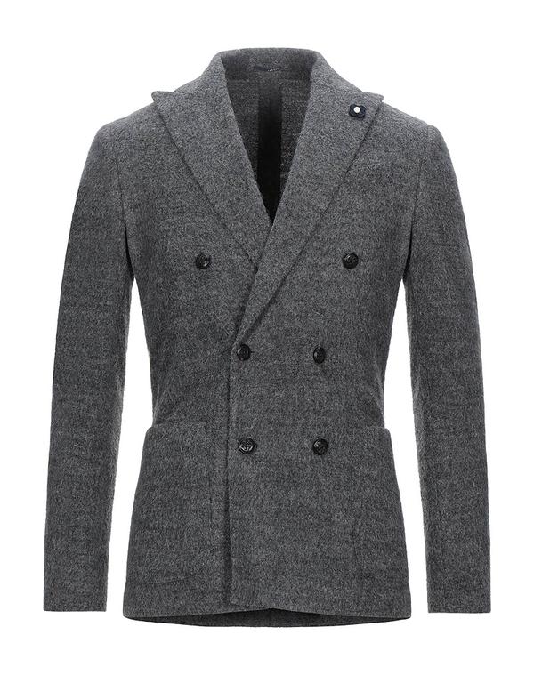 ラルディーニ メンズ アウター ジャケット・ブルゾン LARDINI テーラードジャケット Gray グレー