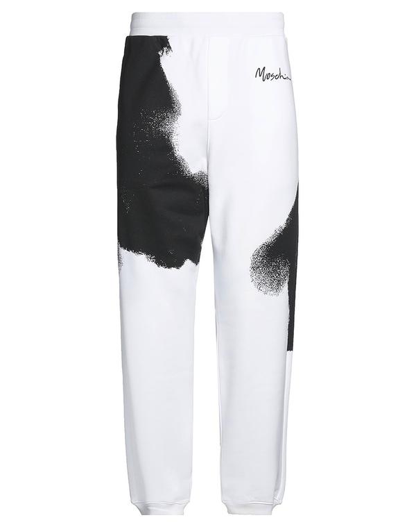 モスキーノ メンズ ボトムス 心地好いズボン下 スウェットパンツ MOSCHINO White 白いこと