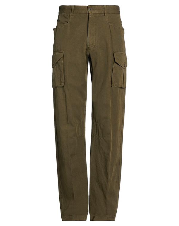 ラルディーニ メンズ ボトムス 心地好いズボン下 カーゴパンツ LARDINI Military Green 緑であること