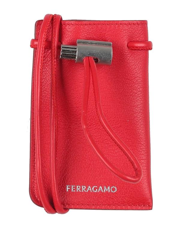 フェラガモ メンズ 佩び物 札入れ 歌留多入れもの FERRAGAMO Red 赤いこと