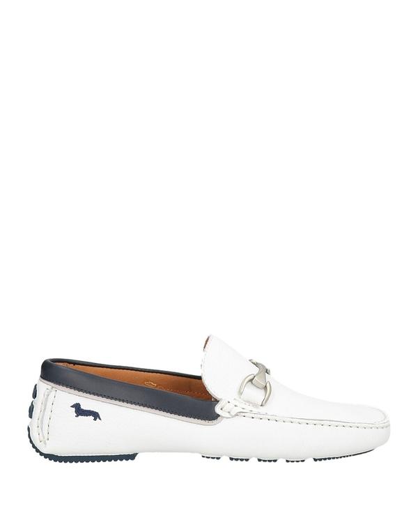 ハーモント \u0026 知恵袋 メンズ シューズ スリッポン・ローファー モカシン HARMONT \u0026 BLAINE White 白いこと