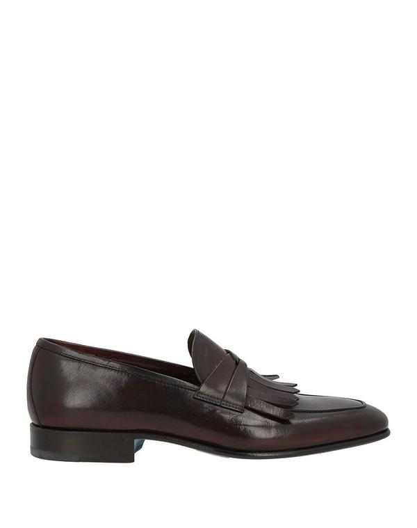 ストール・マンテラッシ メンズ シューズ スリッポン・ローファー モカシン SUTOR MANTELLASSI Dark Brown 赤銅色