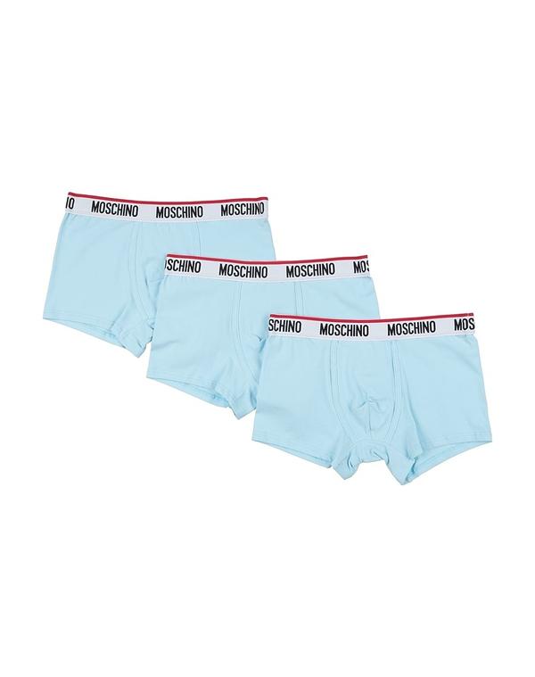モスキーノ メンズ アンダー御召しもの さる股引き MOSCHINO Sky Blue 青碧