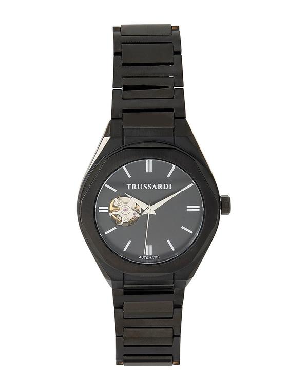 トラサルディ メンズ 佩び物 ウォッチ TRUSSARDI Black 黒いこと
