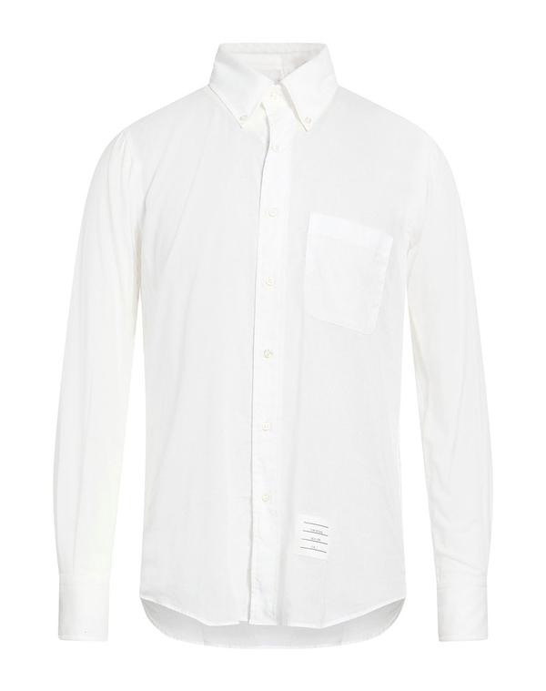 トムブラウン メンズ トップス シャツ THOM BROWNE White ホワイト|ReVida 店