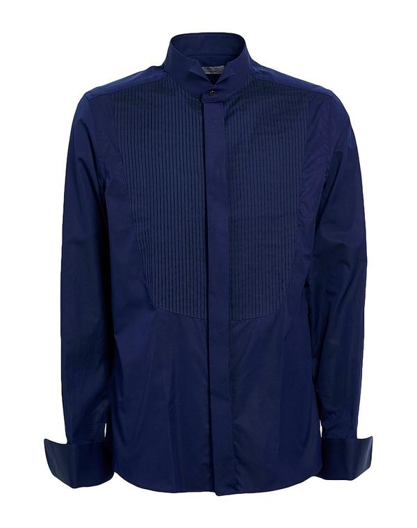 カナーリ メンズ トップス シャツ CANALI Navy ネイビー|ReVida 店