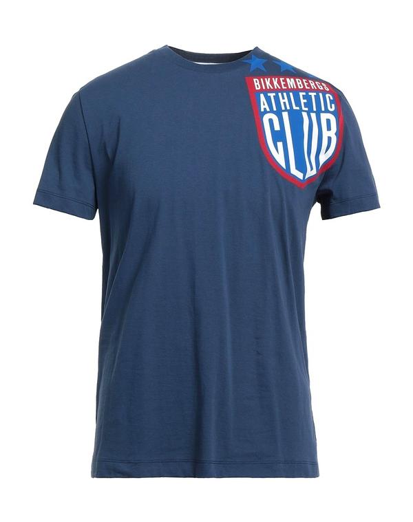 ビッケンバーグス メンズ トップス Tシャツ BIKKEMBERGS Midnight Blue ブルー｜ReVida 店