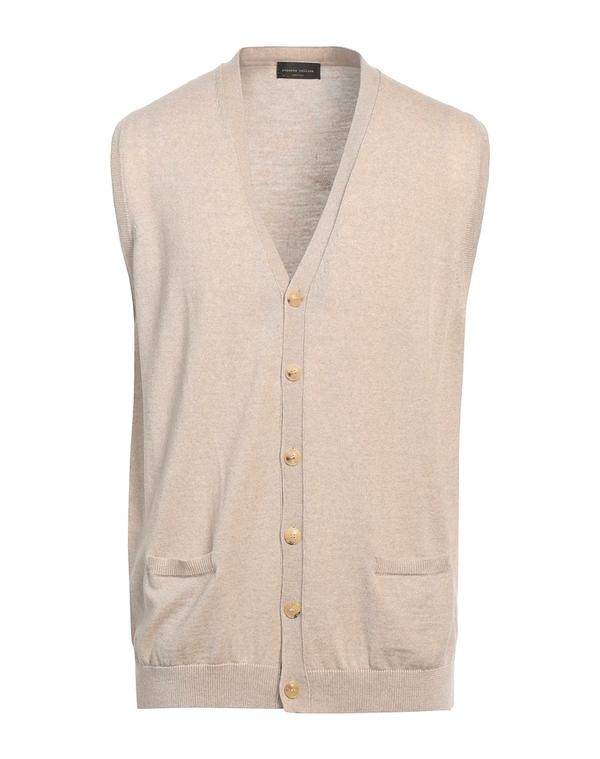 ロベルトコリーナ メンズ アウター ジレー ROBERTO COLLINA Beige ベージュ