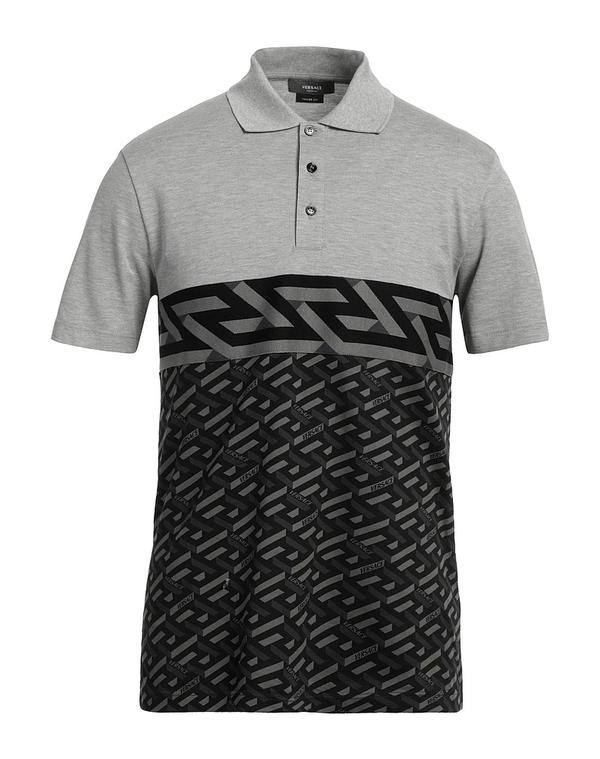 ヴェルサーチ メンズ トップス スポーツシャツ VERSACE Gray 薄墨色