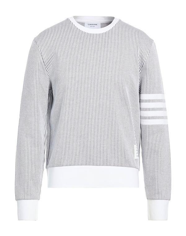 トムブラウン メンズ アウター パーカー・スウェット THOM BROWNE White ホワイト｜ReVida 店