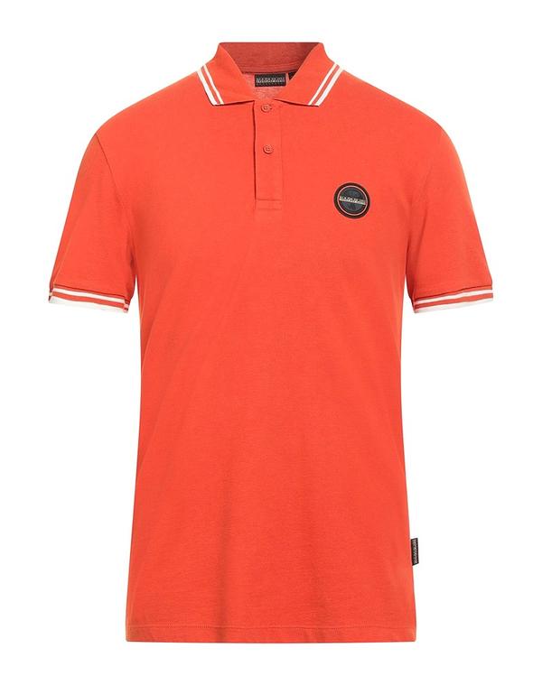 ナパピリ メンズ トップス スポーツシャツ NAPAPIJRI Orange オレンジ色
