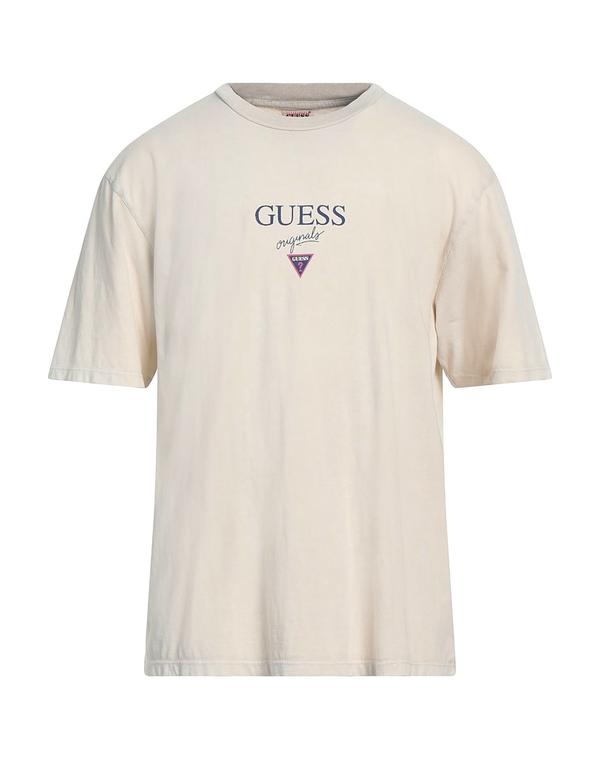 ゲス メンズ トップス Tシャツ GUESS Beige ベージュ