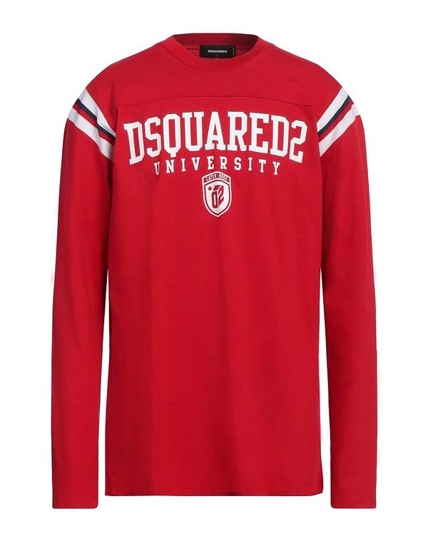 ディースクエアード メンズ トップス ティーシャツ DSQUARED2 Red 赤いこと トップス-Tシャツ・カットソー-メンズファッション